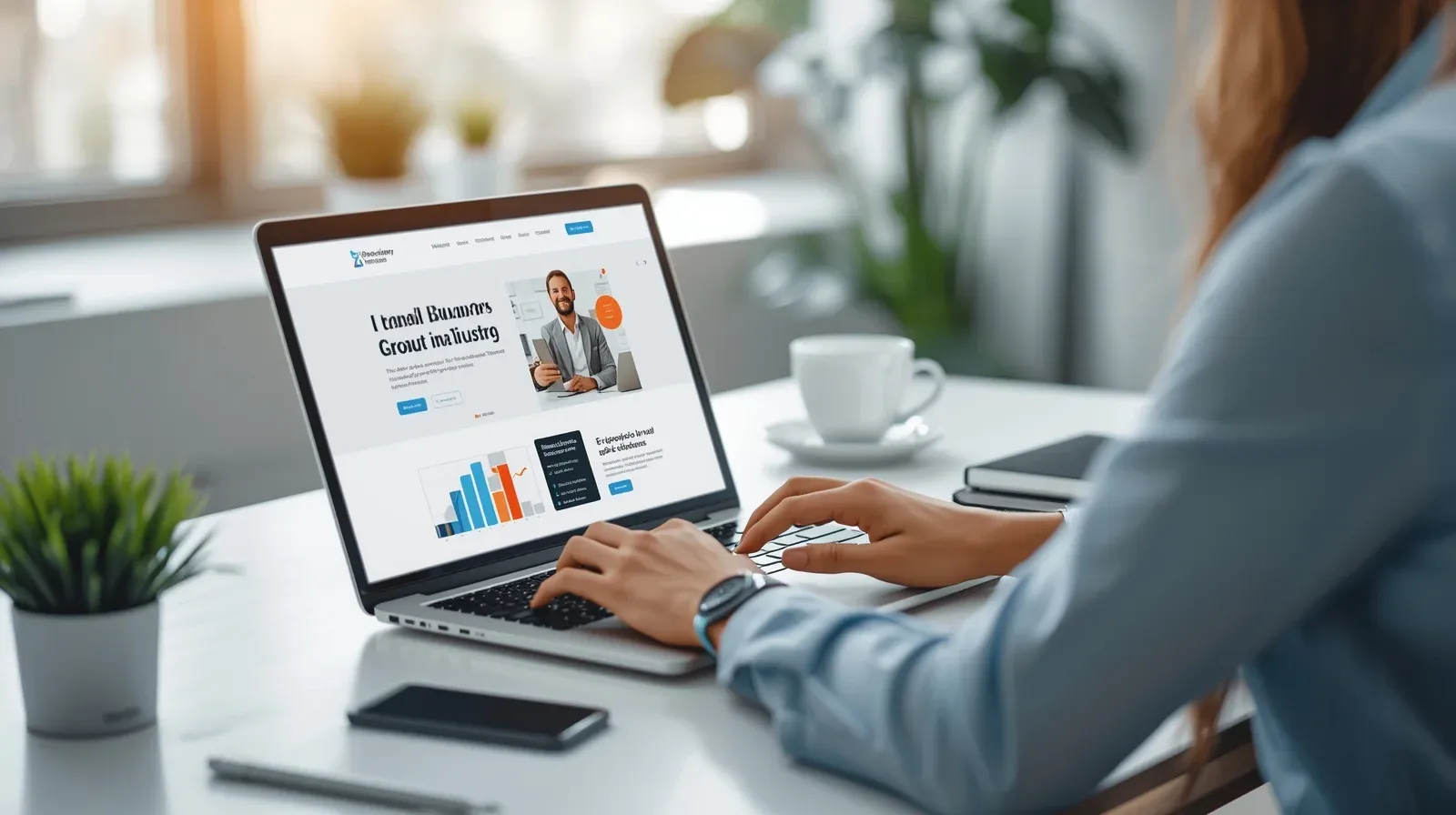 Professionele website zzp met modern WordPress-design voor zelfstandige ondernemers.